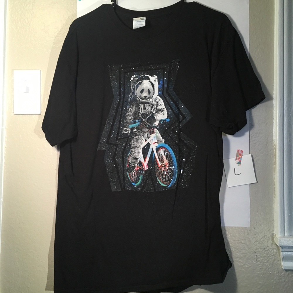Space Panda Print shirt
